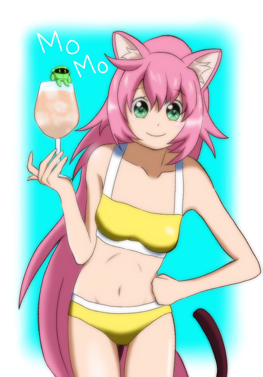 「ビルドダイバーズ熱が高まってきたので、配信当時に描いた 水着モモちゃん再掲」|Dboy@カトリーヌ画集25%のイラスト