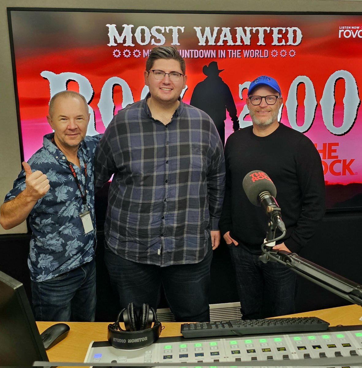 A big thanks to <a href="/RogerFarrelly/">Roger Farrelly</a> &amp; <a href="/Andrew_Mulligan/">Andrew Mulligan</a> for allowing me to watch some of The Morning Rumble breakfast show at The Rock! It was a great experience! Keep up the great work guys 🎙!