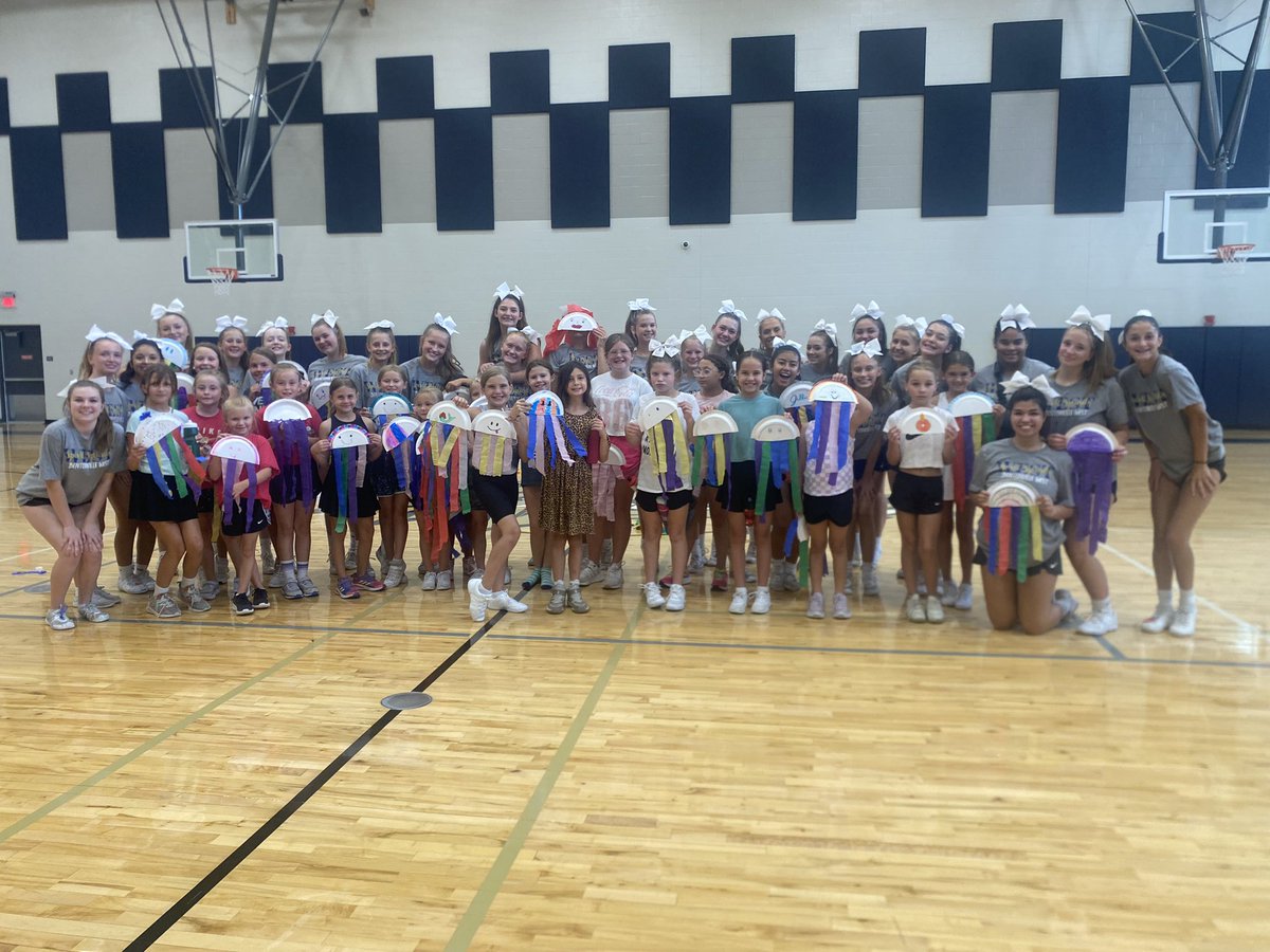 BWHS_Spirit's tweet photo. Spirit Summer Camp-Beach Edition! 🏖️☀️🌊
We had so much fun cheering, dancing, crafting, and playing with our elementary friends today! Catch us Saturday as we perform pregame of the @nwanaturals baseball game! #clawsup https://t.co/HS0rTrHadz