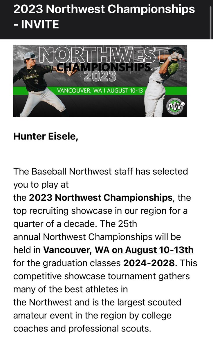 Thank you so much for this opportunity! Super excited to compete!! <a href="/BaseballNW/">Baseball Northwest</a>