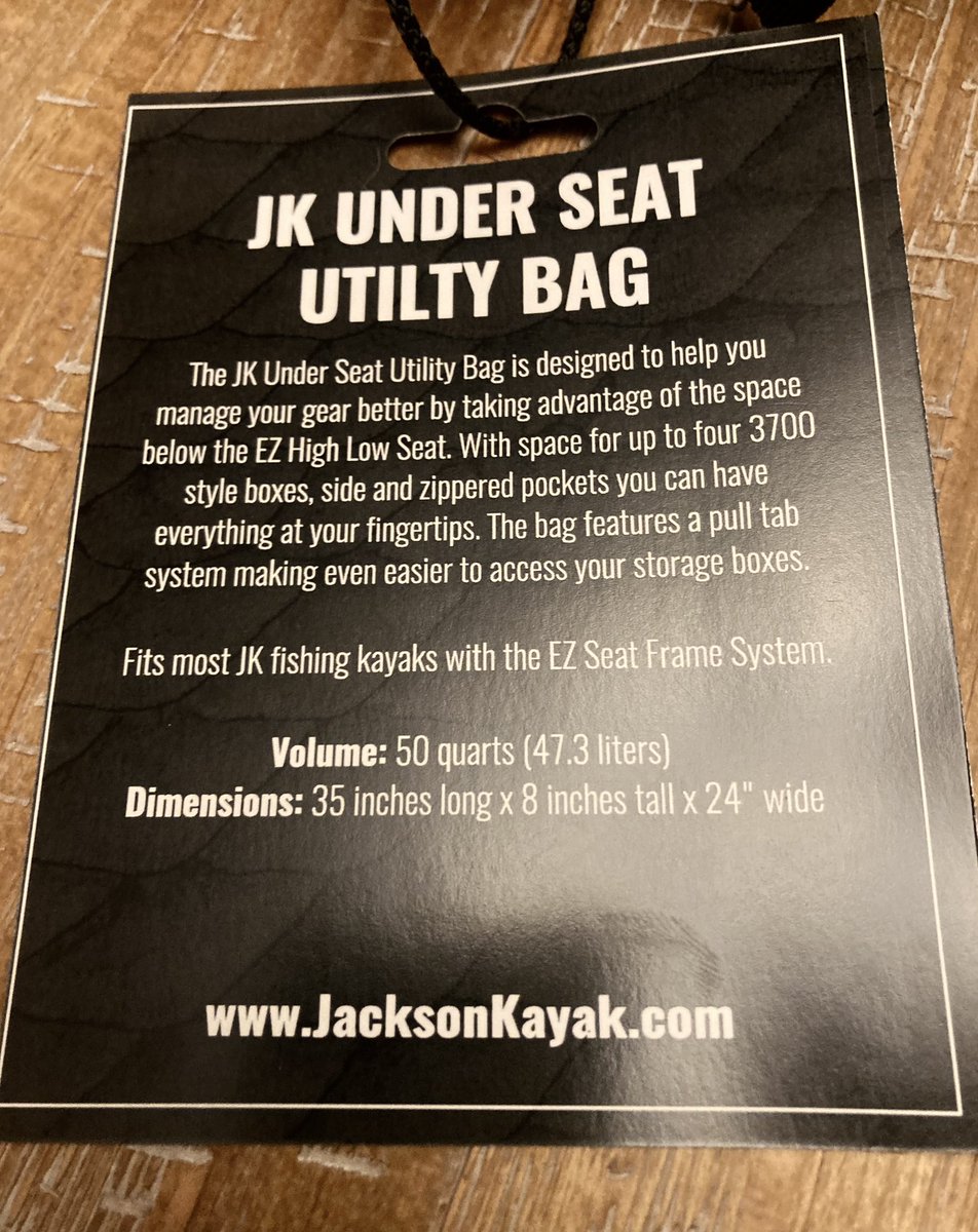 miacalva's tweet image. It’s here!!! I finally get to try the new Jackson Kayak JK Under Seat Utility Bag. 

My tackle/food storage options doubled, &amp;amp; I’m sure it will come in handy on longer float trips!

Thank you, #JacksonKayak!!

#bitefd #jacksonbite #jkunderseat #jacksonkayakfishing 
#madeinusa