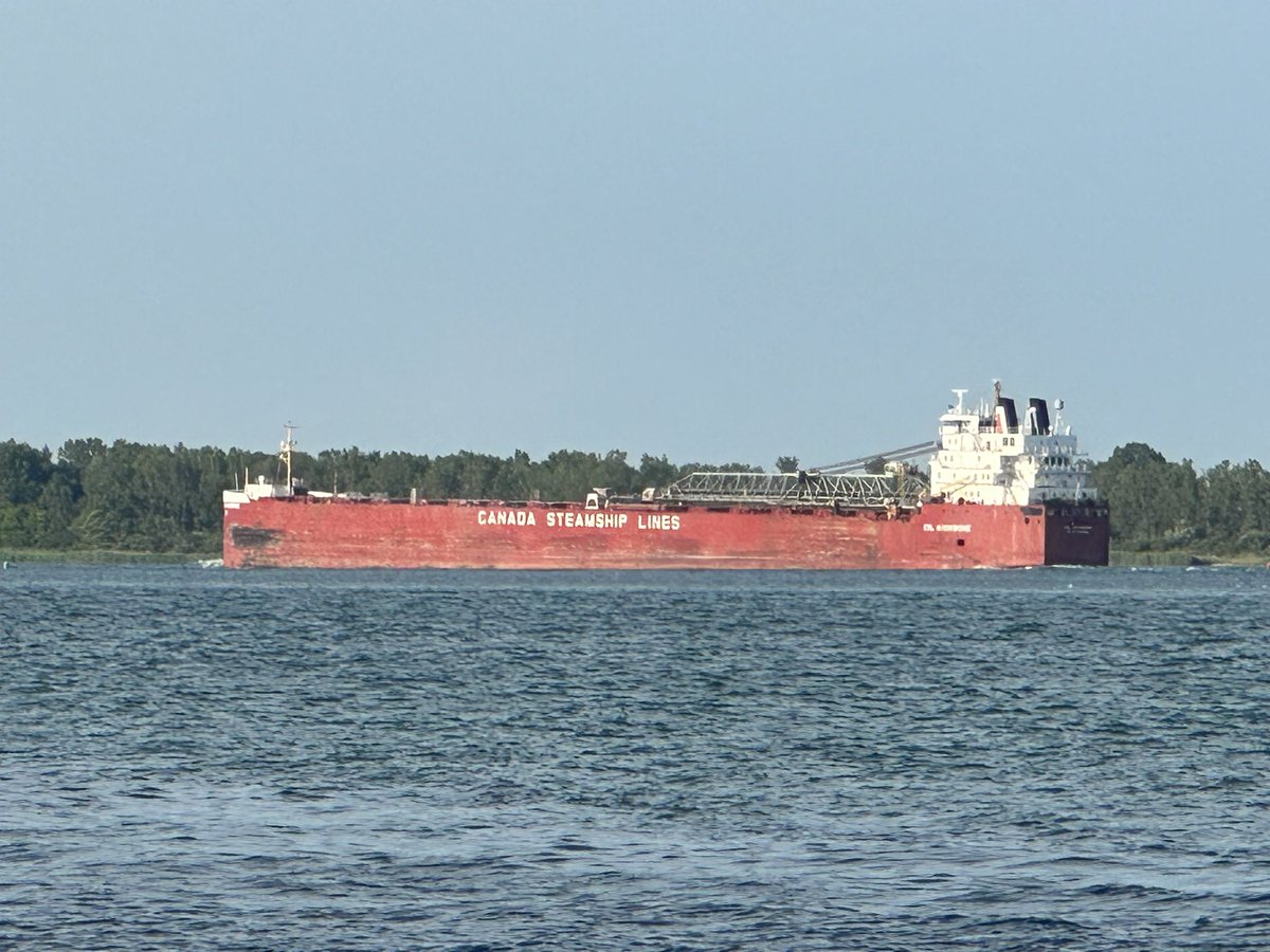 Went for a walk this evening and after weeks of not seeing any, FINALLY saw a freighter!! This is the CSL Assiniboine.