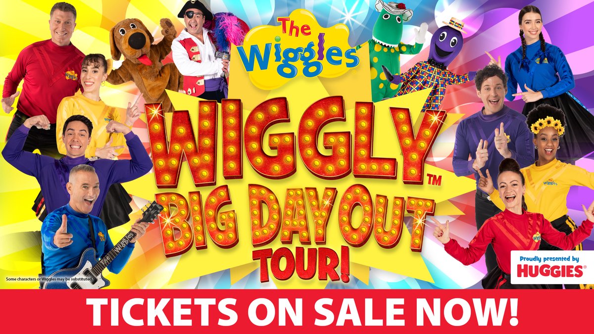 AUSTRALIA! 💥 Tickets to our WIGGLY BIG DAY OUT Tour are on sale now! 🎫

We can't wait to bring you a fantastic show full of music, dancing, and lots of fun!

Grab your tickets now to secure your spot at the most entertaining event of the year!