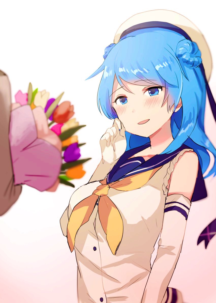 “Those uh… those fer me…?”