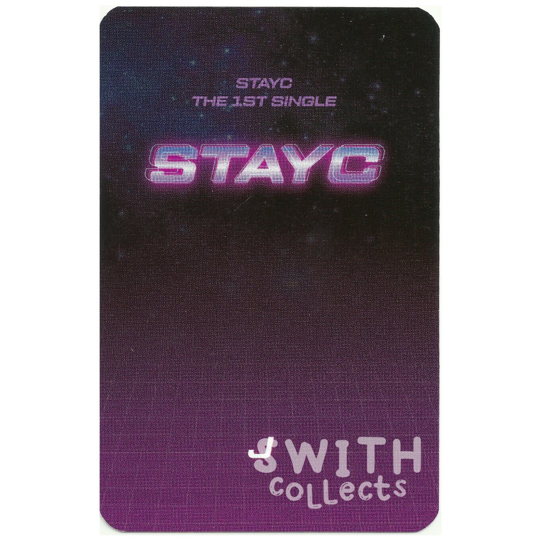 SWITHCollects's tweet photo. STAYC 08 - J STAR TO A YOUNG CULTURE MyMusicTaste POB  

Era: So bad/STAR TO A YOUNG CULTURE 
Retailer: MyMusicTaste (MMT) 
Round: 1 of 1 
Card Type: Pre-order Benefit

#staycpcscans #swithcollects #staycphotocard #STAYC #J #재이 #kpopscans #staycscans https://t.co/1pvCvd0FdA