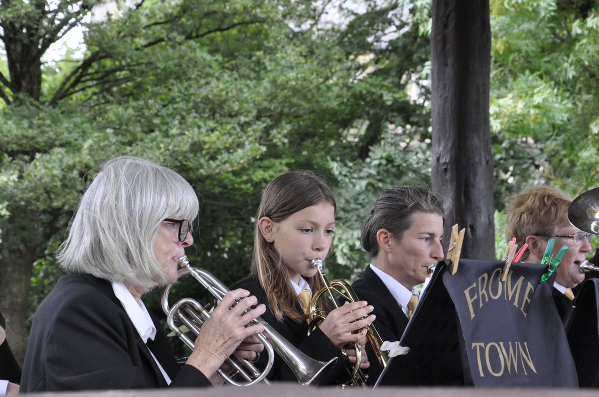 BandFrome's tweet photo. Great gig on Sunday @Frome_Festival #bandstand #brass @FromeNubNews @frometimes https://t.co/KwDZiRmRTO