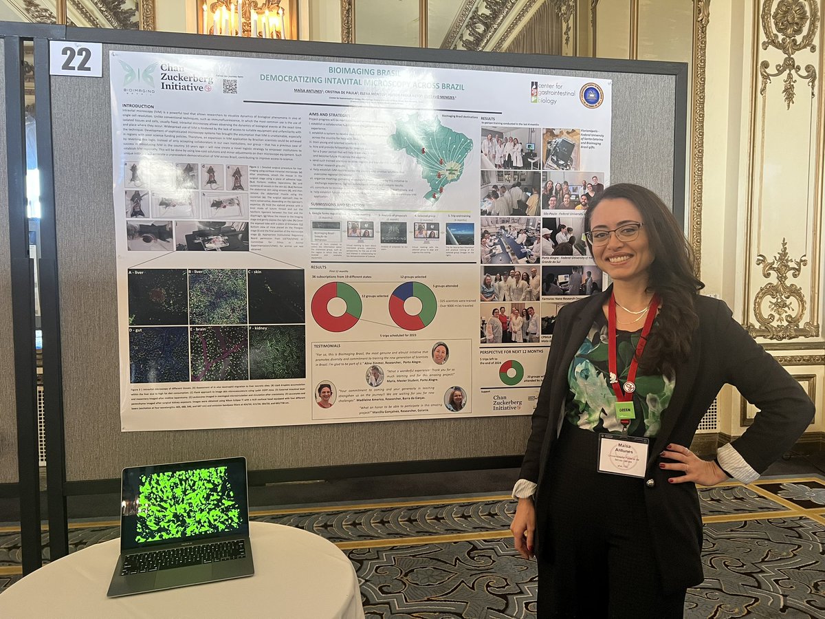 bioimagingbr's tweet photo. Bioimaging Brasil at CZI Annual Conference. No words to describe this experience. An honor to be part of it. Thanks @czi for the opportunity and for trusting our project. @gustavobmenezes @HeitorAPNeto @maisinhaantunes #ImagingTheFuture https://t.co/8jKISS3VSu