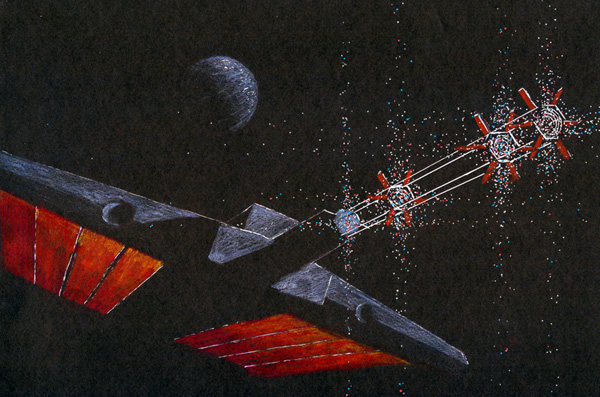 nyrath's tweet photo. @ToughSf @beanhowitzer Artwork by Ian Mallett

"X-rays are invisible, but, being hard radiation, they are capable of flipping random bits in a photoreceptor, giving the appearance of fake visible light. This happens stochastically, explaining why you see random speckles of red, green, and blue color" https://t.co/OFXOwjTybi