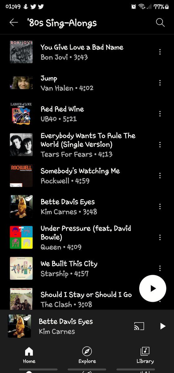 SmithyHDV's tweet photo. @MandyStanford3 Nice...this is some of the playlist I've been listening to https://t.co/kF4snnred0