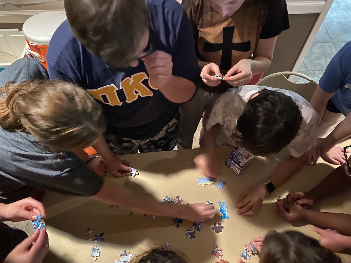 Learning we’re better together making our puzzles. #yw2023