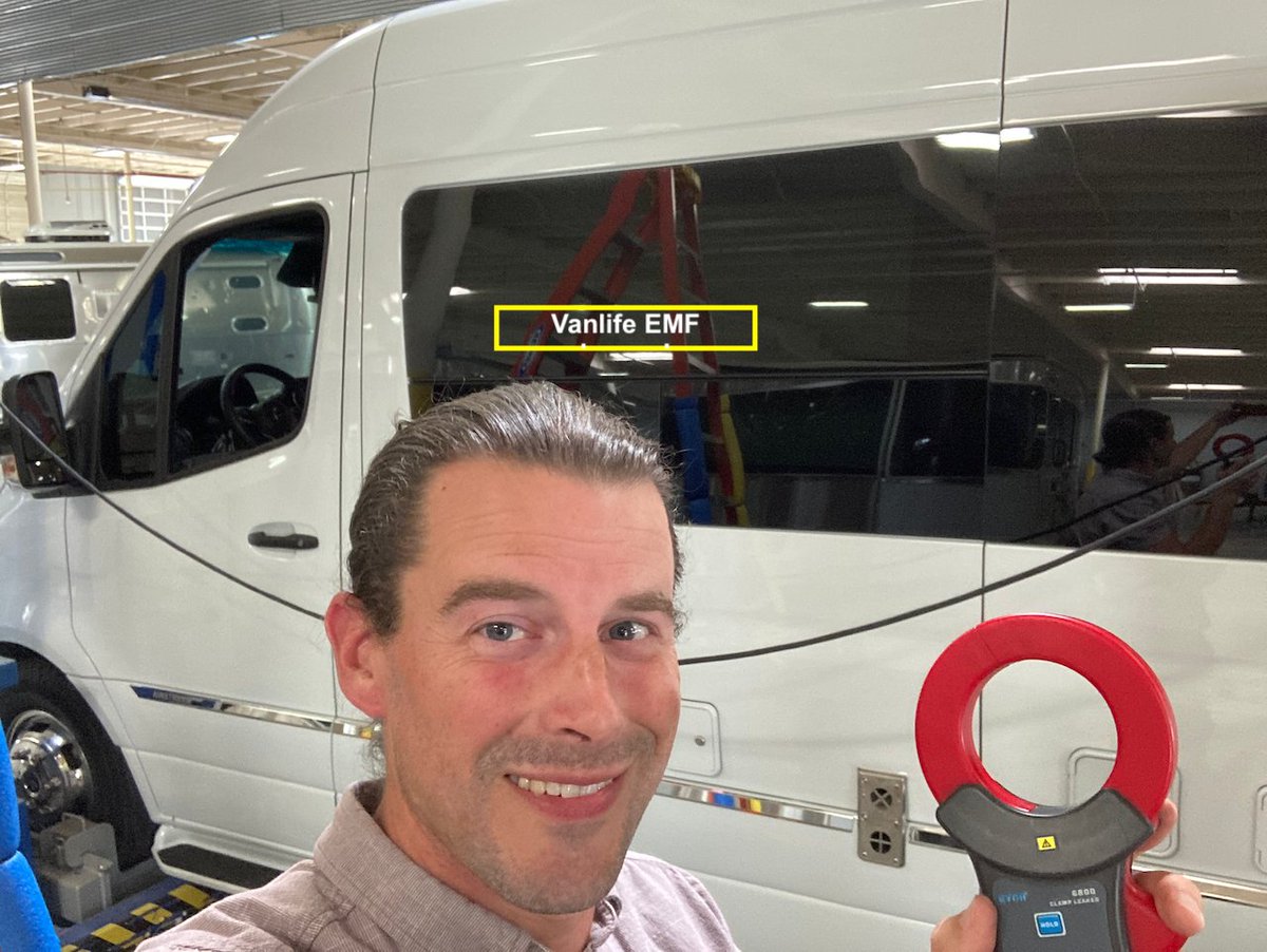OdSpaces's tweet photo. I've begun investigating vans because of how high the EMF exposures are inside (hint- they're really high) and to find ways to fix the issues. #Sprinters, #Promasters, #Transits, they all have big time EMF exposures. #vanbuild #vanlife
Video on my YT https://t.co/VOB6HbmOuf