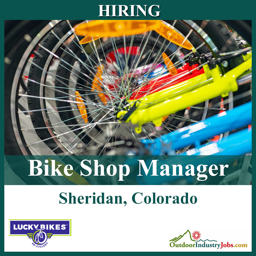 Lucky Bikes Re-Cyclery is hiring a Bike Shop Manager in Sheridan, Colorado. Apply Here: myjob.fun/3NR1hHI #LuckyBikesRecyclery #RideOn #LuckyBikes #BikeShop #OutdoorIndustry #OutdoorIndustryJobs #NowHiring #Hiring #Job #JobSearch #colorado #coloradojobs #coloradolife