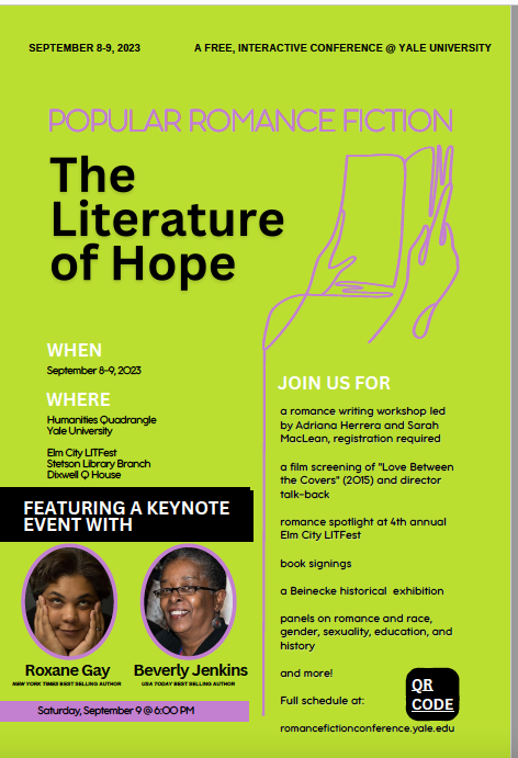 Profromance, Ph.D. (@prof_romance) on Twitter photo Delighted that romance will be in the air (and on campus) at <a href="/Yale/">Yale University</a> in the fall romancefictionconference.yale.edu, with keynotes by <a href="/authorMsBev/">Beverly Jenkins</a> and <a href="/rgay/">roxane gay</a>. Free to register! <a href="/IASPR/">IASPR</a> Delighted that romance will be in the air (and on campus) at <a href="/Yale/">Yale University</a> in the fall romancefictionconference.yale.edu, with keynotes by <a href="/authorMsBev/">Beverly Jenkins</a> and <a href="/rgay/">roxane gay</a>. Free to register! <a href="/IASPR/">IASPR</a>