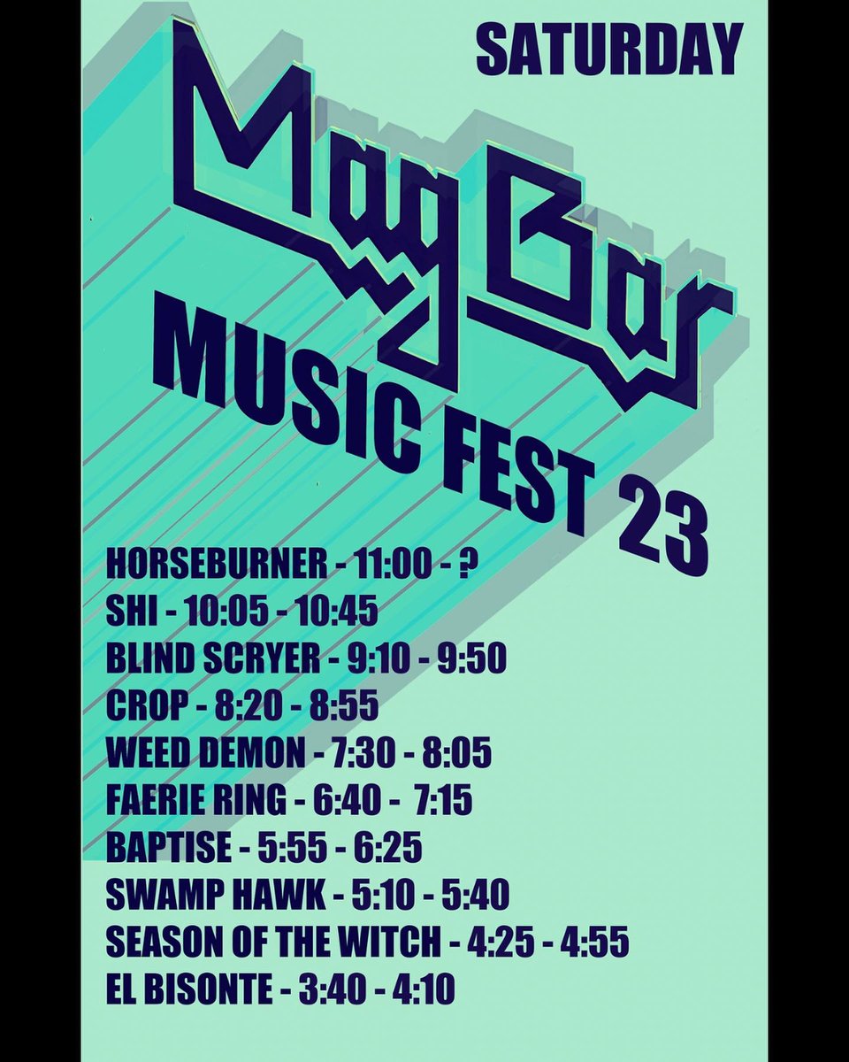 this Saturday at Mag is going to be D I S G U S T I N G