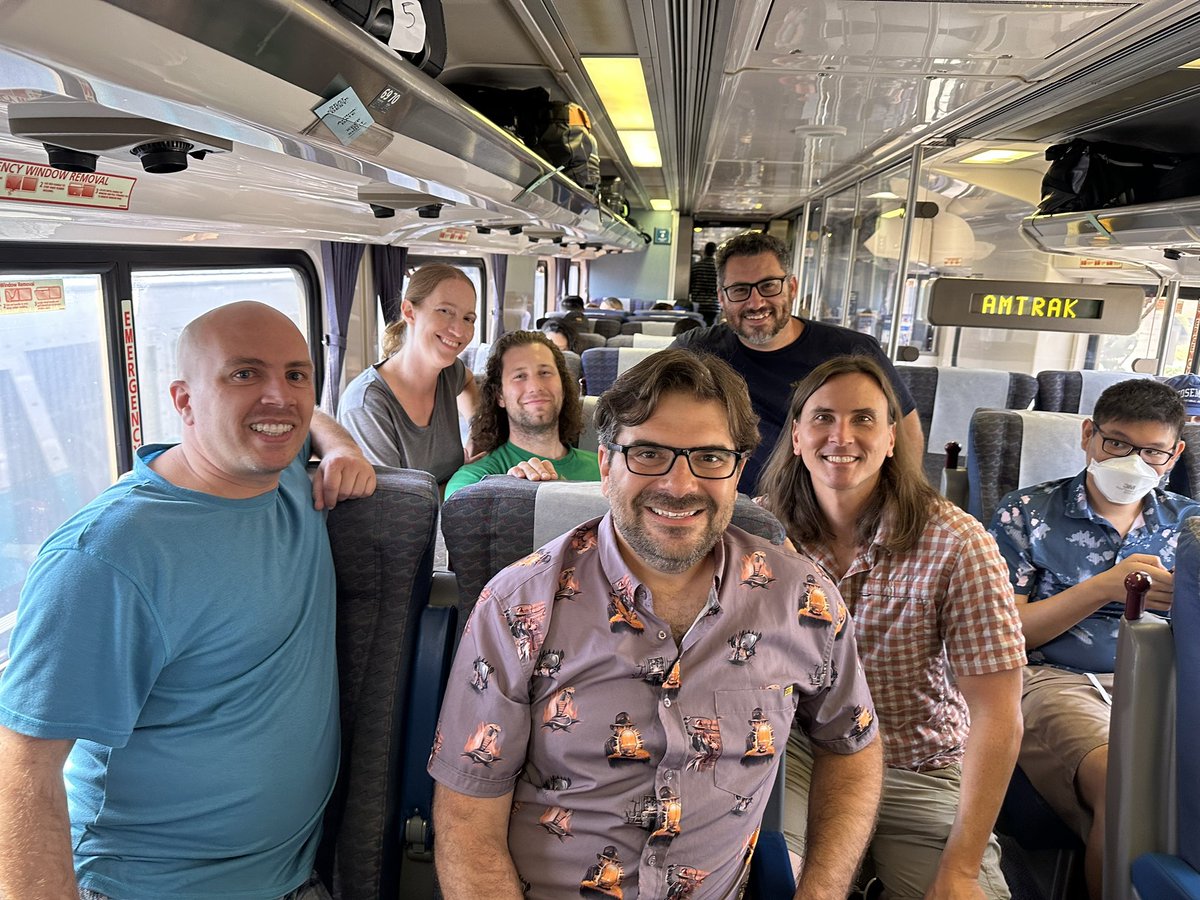 Starting Comic-Con today after a three-year pandemic hiatus on the Amtrak Surfliner. Reconnecting with old friends and meeting new ones! First time taking the train.