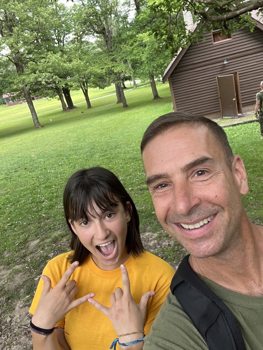 Dropped Sophie off at the end of a 1.5 mile dirt road in the middle of nowhere Pennsylvania for a leadership camp. Thanks to Sargent Major Sumner I hear she is having a blast. Another amazing opportunity thanks to Salem High School’s JROTC! #salemhighschool