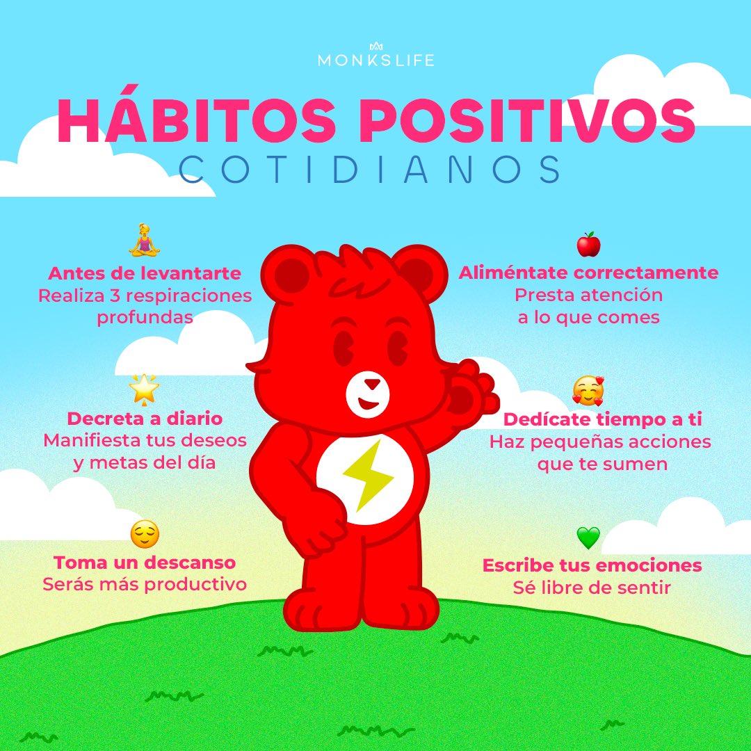 monkslifemx's tweet photo. Pequeños hábitos que hacen la diferencia 💪🏼
#monkslife #wellness #health #saludmental #bienestar #México #salud #saludfisica https://t.co/JZN2PVXyv4