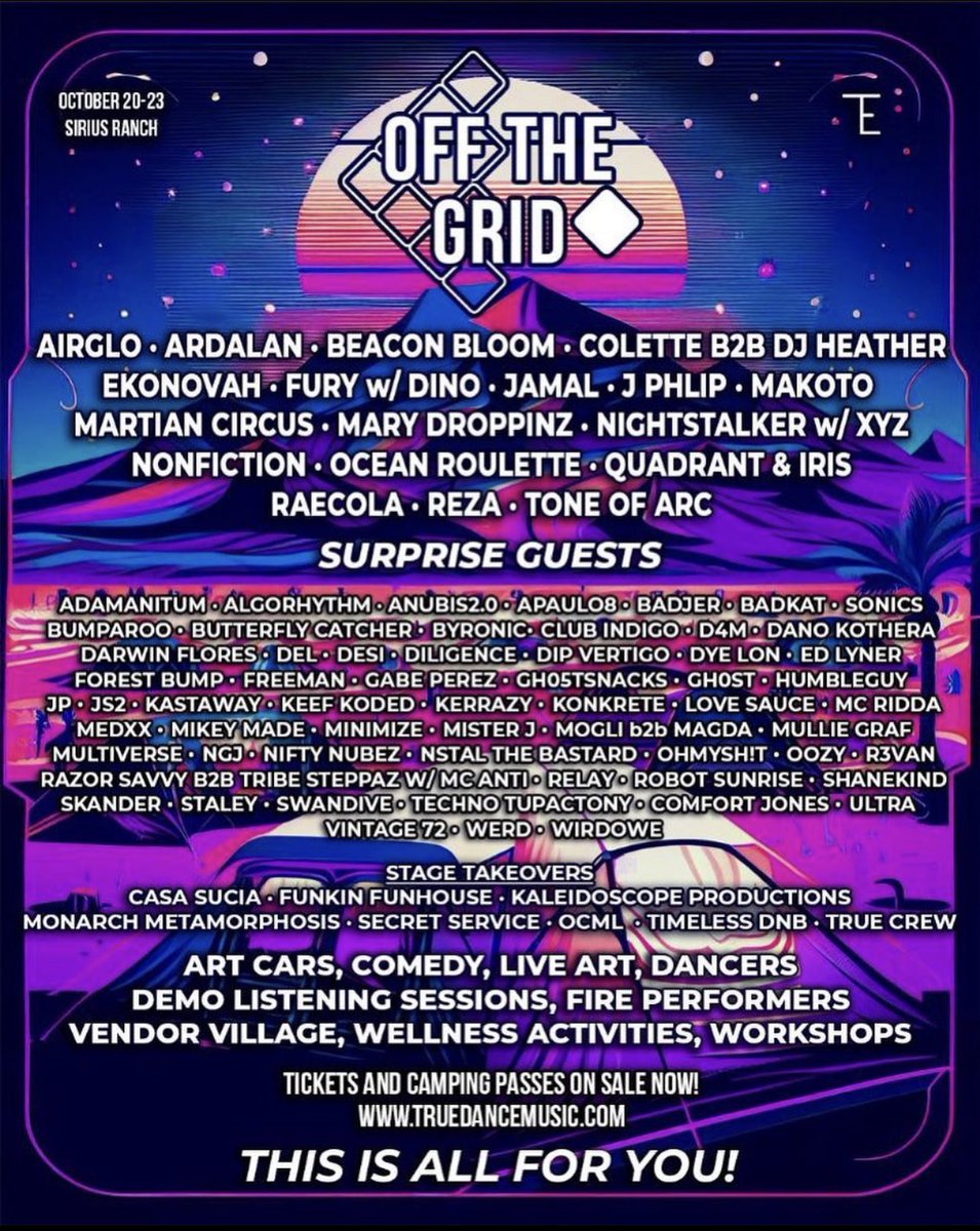 Can edm twitter chill the fuck out with the John Summit drama for a second and checkout how dope the OTG lineup for this year is?!