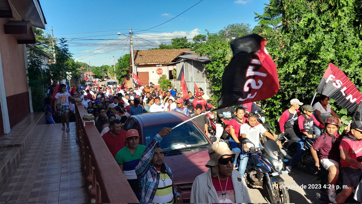 IsabelF64484669's tweet photo. #Telica activada celebrando un año más del Triunfo de la Revolucion Popular Sandinista #4419VivaLaRevolucion un triunfo del pueblo Nicaragüense liderado por el FSLN, sueño de nuestros Héroes y Martires. HASTA LA VICTORIA SIEMPRE #4419SiempreVictoriosos https://t.co/hCEC8H6G6e