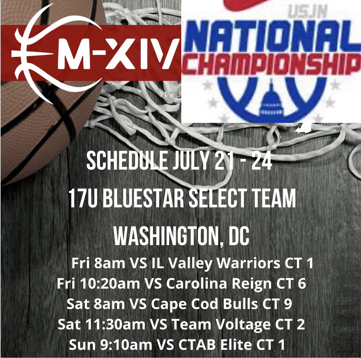 👀 Schedule Alert 👀
📍Washington DC
📸 USJN Championships
🗓 July 21 - 24
#Repthe14
<a href="/USJN/">USJN</a>