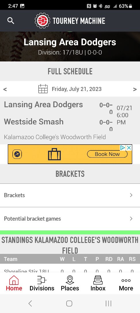 JakeRobel's tweet photo. Schedule for The Motor City Classic scouted tournament this weekend at Kalamazoo College. https://t.co/2bx57IxJKl
