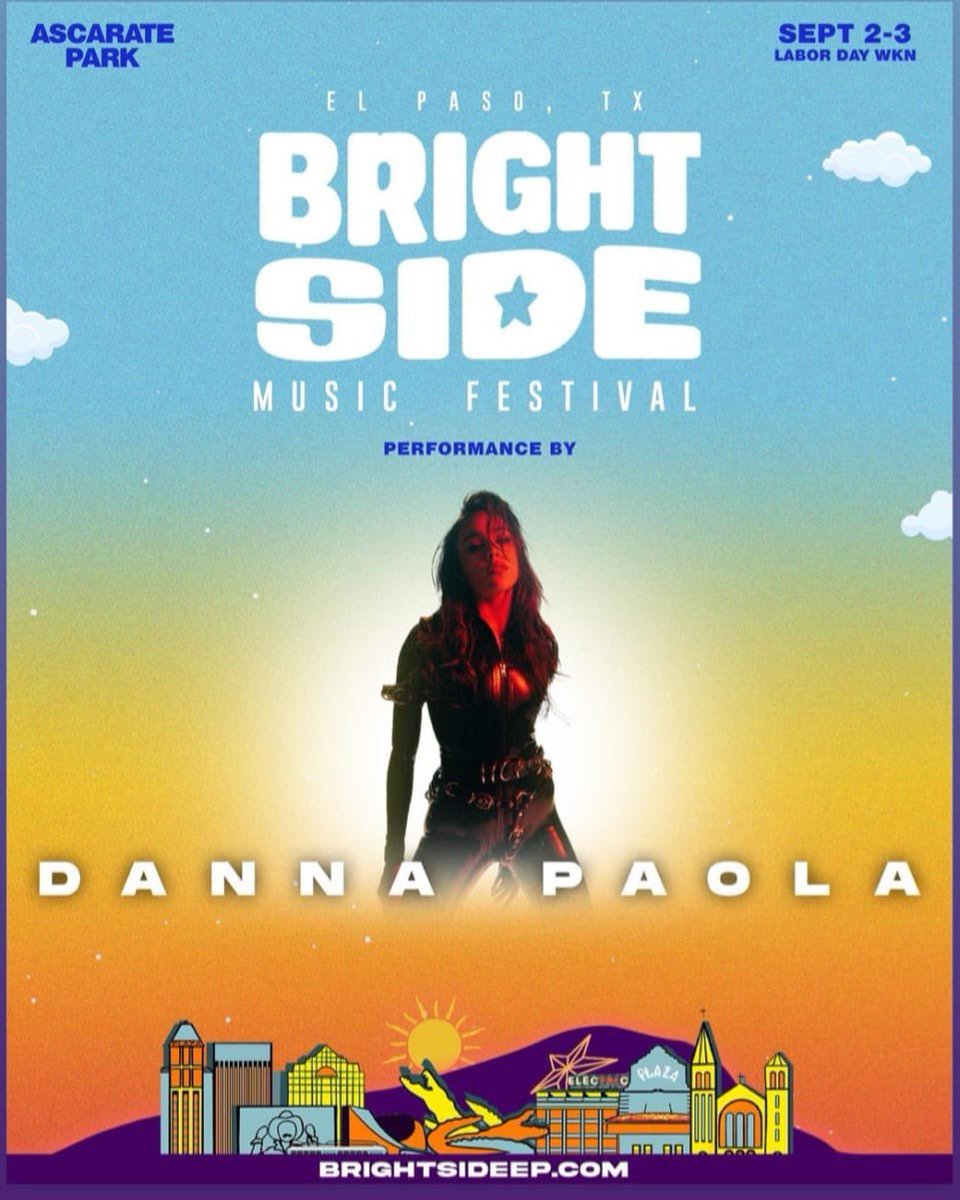 Brightsidemfest's tweet photo. Let’s make it official, El Paso! Let’s welcome @dannapaola to the Brightside. Tickets on sale now! At https://t.co/VvCCYfu8vl

Don’t miss your opportunity to win free tickets by RTing and following this account! 🎫 https://t.co/HBhktZS8Pb