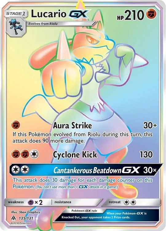 PokeTrainerTino's tweet photo. 10. Any set with Lucario as a chase is a top set in my eyes.
Set: #ForbiddenLight
Release Date: May 4, 2018
Master Set Price: $715
Top 4 Cards:
Energy Recycler: $87.03
Lucario GX 🌈: $71.56
Greninja GX 🌈: $45.81
Diantha: $34.76 https://t.co/OCctY3mvVQ