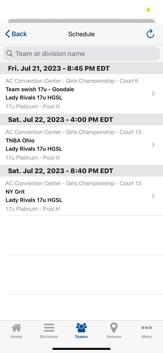 My schedule this weekend in Atlantic city! Cant wait to play with my Rivals team one last time! @IAMCoachU1 @LadyRivals @GovsHoops @BashHoopsNE