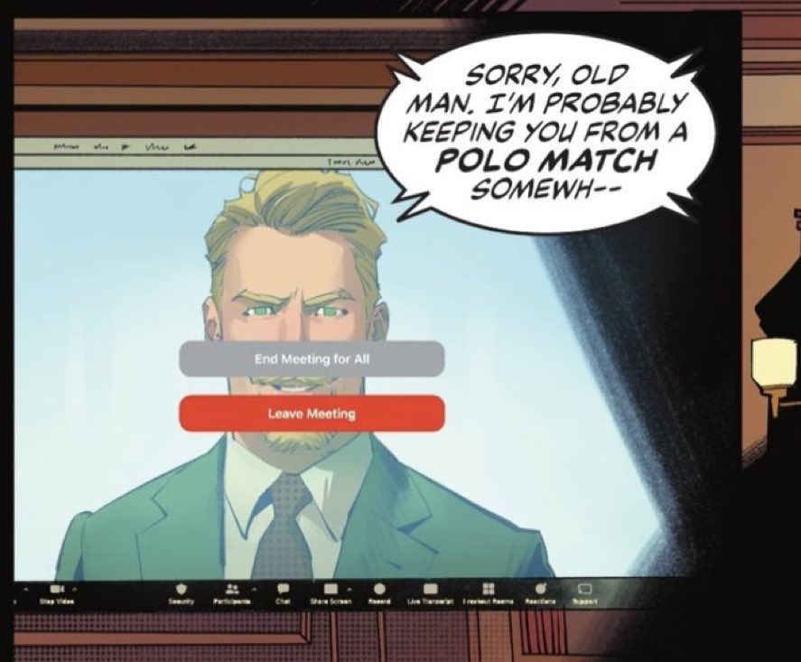 reminder that bruce canonically holds his meetings over fucking zoom https://t.co/xMrh8MMUuZ