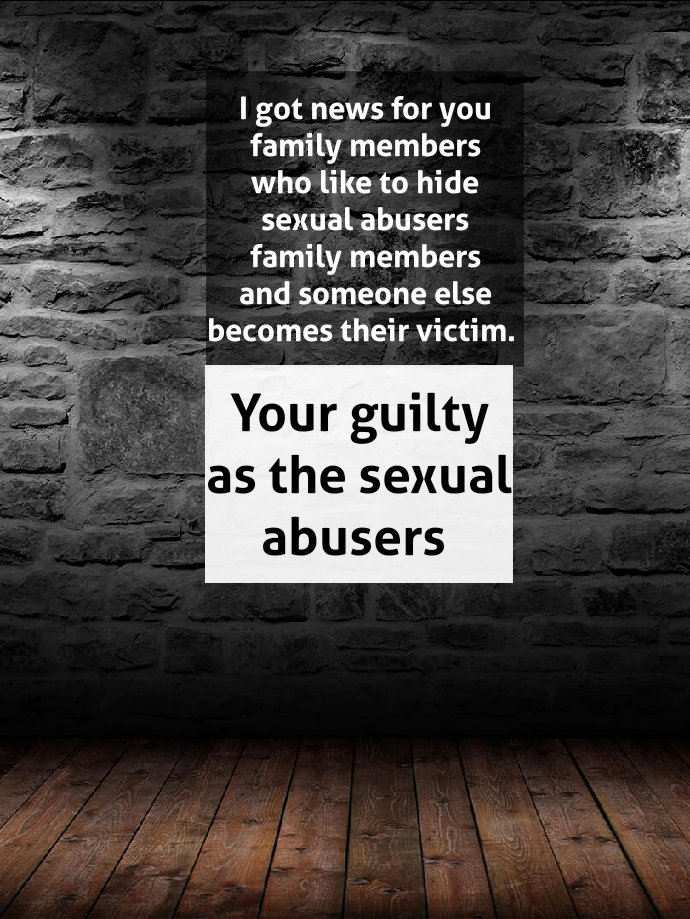 DirectDart's tweet image. That is so not cool. I know some that turn a blind eye on sexual abusers, simple because they buy them expensive things or lend them money.