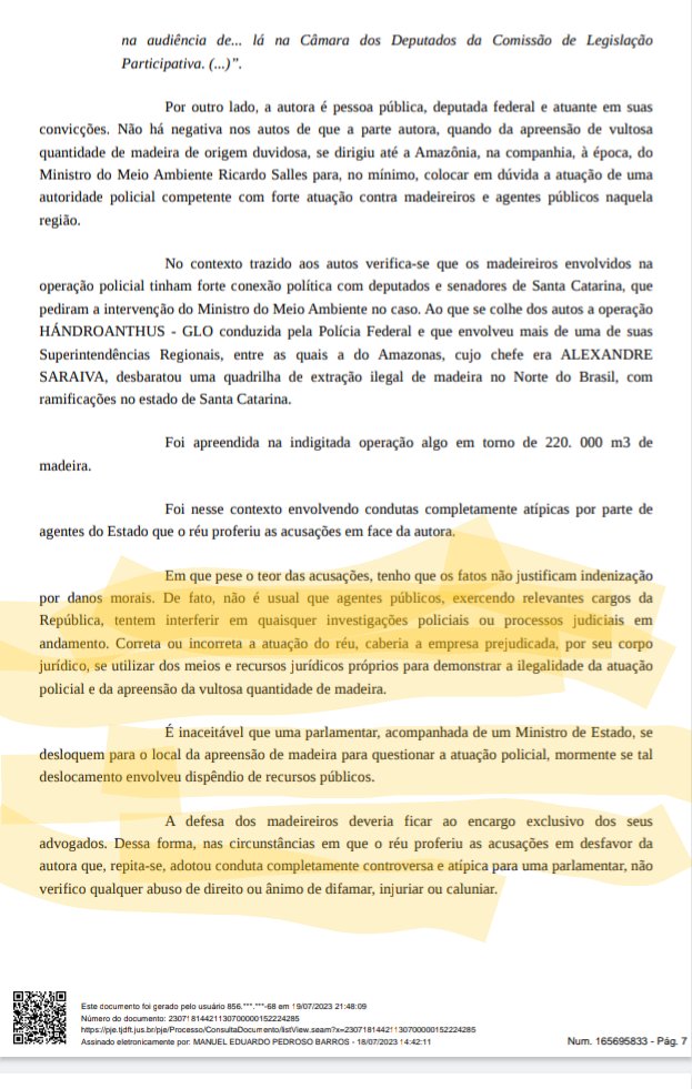 A <a href="/zambell/">Ronald Zambelli</a> me processou por danos morais e.... Adivinhem..... PERDEU!!!! Obrigado Dr.<a href="/amaurysmarques/">Amaury Marques</a> pela brilhante atuação. Saiu hoje. #amazonia. Sigam o fio que vou postar toda decisão. É linda! <a href="/minc_rj/">Carlos Minc</a> <a href="/NatuzaNery/">Natuza Nery</a> <a href="/VillaMarcovilla/">Prof.Marco Antonio Villa</a> @cristina_saraiv <a href="/Lisconti/">Lis Conti</a> <a href="/andretrig/">André Trigueiro</a>