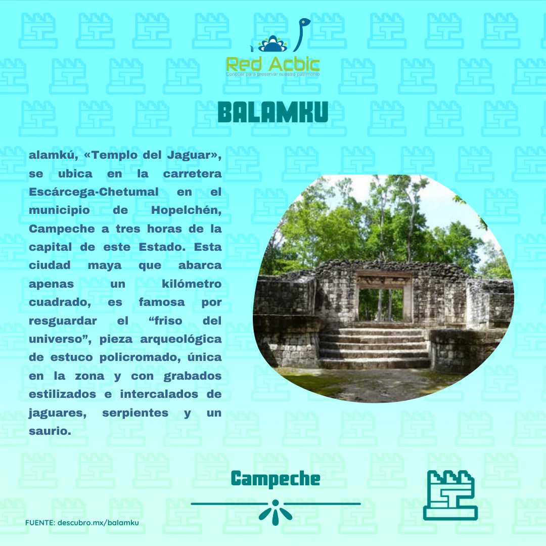 RedACBIC's tweet photo. ¿Conoces el Templo del #Jaguar "Balamku"? ¡Es impresionante!
#Cualli #ABCdeMéxico #Campeche #RedACBIC 🍃🐆🌳
✅ Para más información: https://t.co/DMXiEnKDZh
🌐🍃 Conoce más y súmate: https://t.co/rZn2H5HNMz https://t.co/pYFKabw0tf