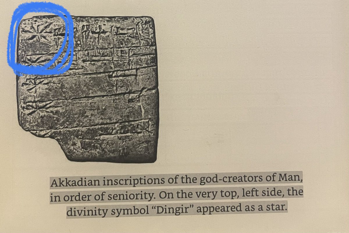 rebirthofthewo1's tweet photo. “#Akkadian inscriptions of the #god-creators of #Man, in order of seniority. On the very top, left side, the #divinity #symbol "#Dingir" appeared as a #star.”
My website: https://t.co/JvSnh1yj9E
#History #mythology https://t.co/n2klpFrYQv