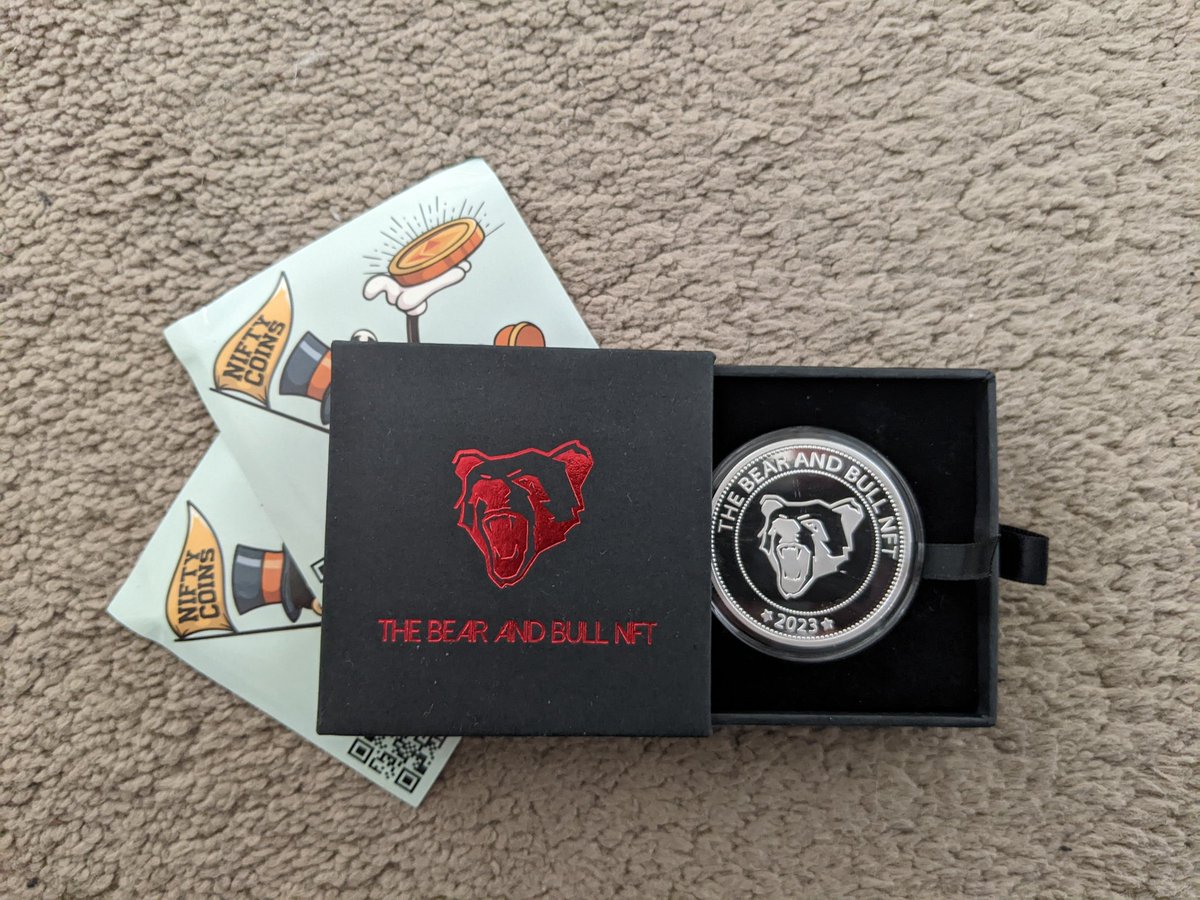 GrandMixerJ (@grandmxrj) on Twitter photo Finally my <a href="/bearandbullnft/">The Bear And Bull NFT</a> coin from <a href="/CoinsNifty/">Nifty Coins</a> arrived 🎉 🪙
This thing is heavy and amazing quality! Thank you <a href="/cryptoequip/">cryptoequip.eth</a>, continuing to deliver for the community!
#YUGE #BBNFT 👊 🔥
#Bourverse Finally my <a href="/bearandbullnft/">The Bear And Bull NFT</a> coin from <a href="/CoinsNifty/">Nifty Coins</a> arrived 🎉 🪙
This thing is heavy and amazing quality! Thank you <a href="/cryptoequip/">cryptoequip.eth</a>, continuing to deliver for the community!
#YUGE #BBNFT 👊 🔥
#Bourverse