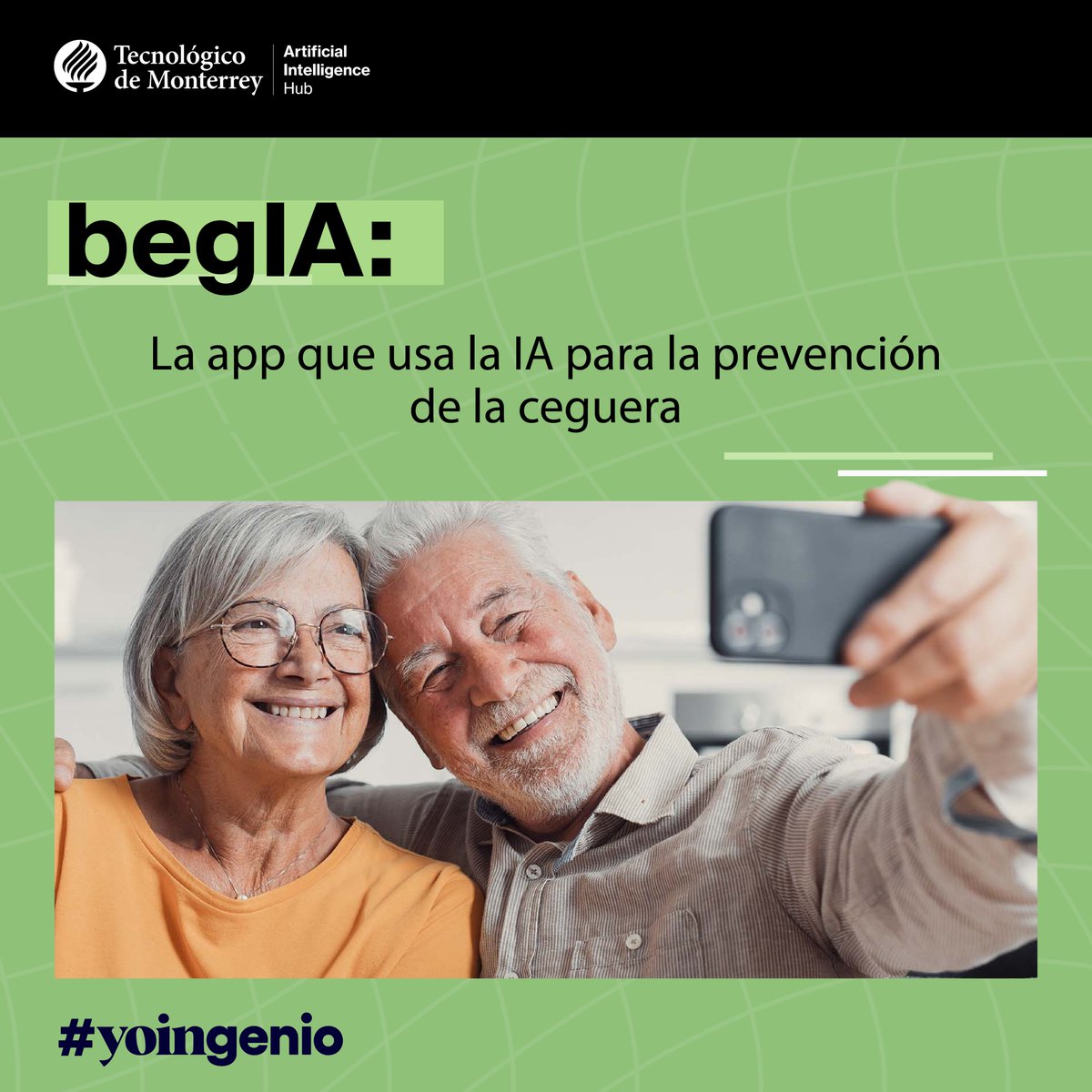 Francisca Villanueva e <a href="/IgorGciaAtutxa/">Igor García Atutxa</a> desarrollaron la app 'begIA' que utiliza la IA para la detección y prevención de ceguera, así como otras enfermedades oculares.  

Conoce más detalles: 
bit.ly/44dHuZt