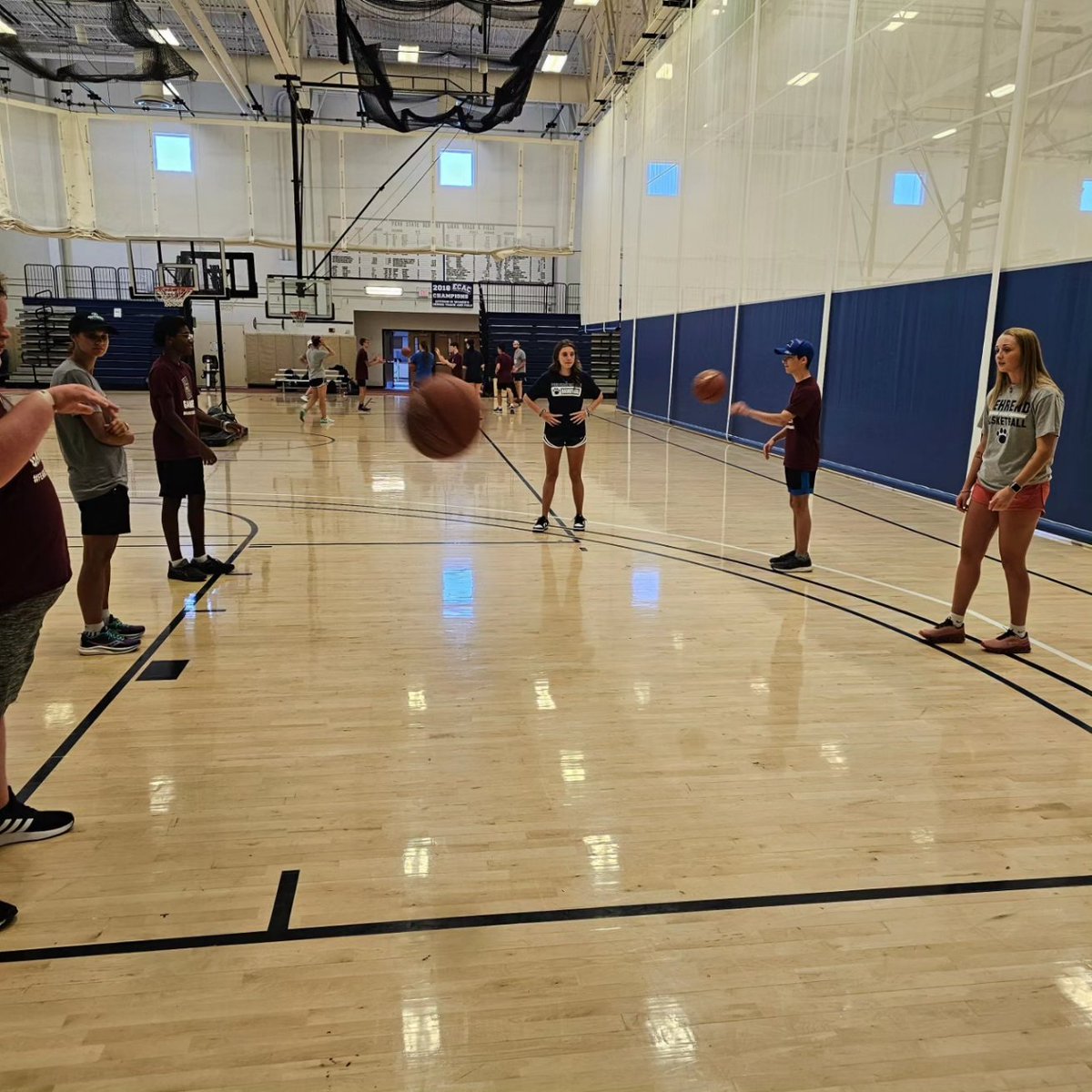 We had a great time teaching basketball to the Envision campers