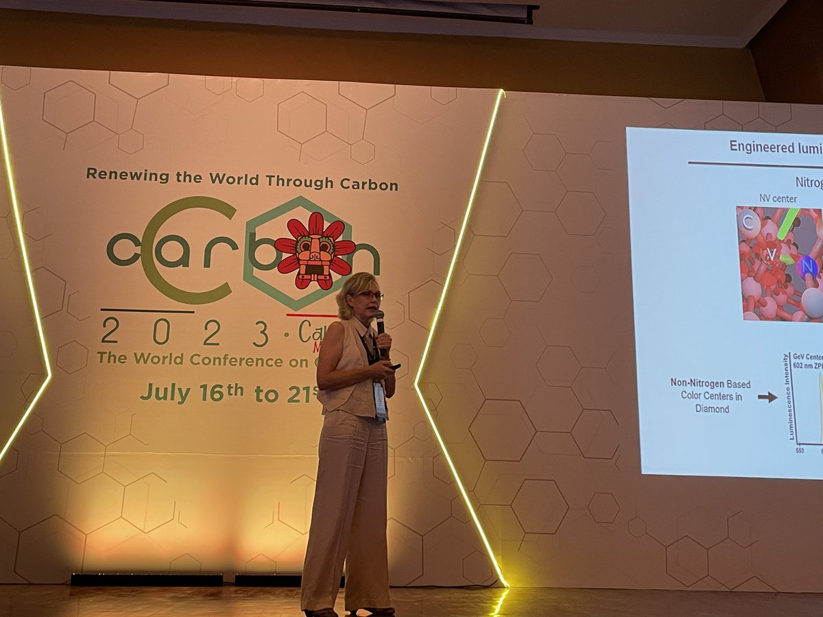 #Carbon2023 
The third plenary Lecture Dr. Olga Shenderova