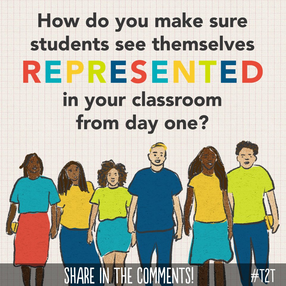 teacher2teacher's tweet photo. How do you make sure your Ss feel seen as soon as they set foot in your classroom? 

#TeacherTwitter #edchat https://t.co/ozCuCTu0Go