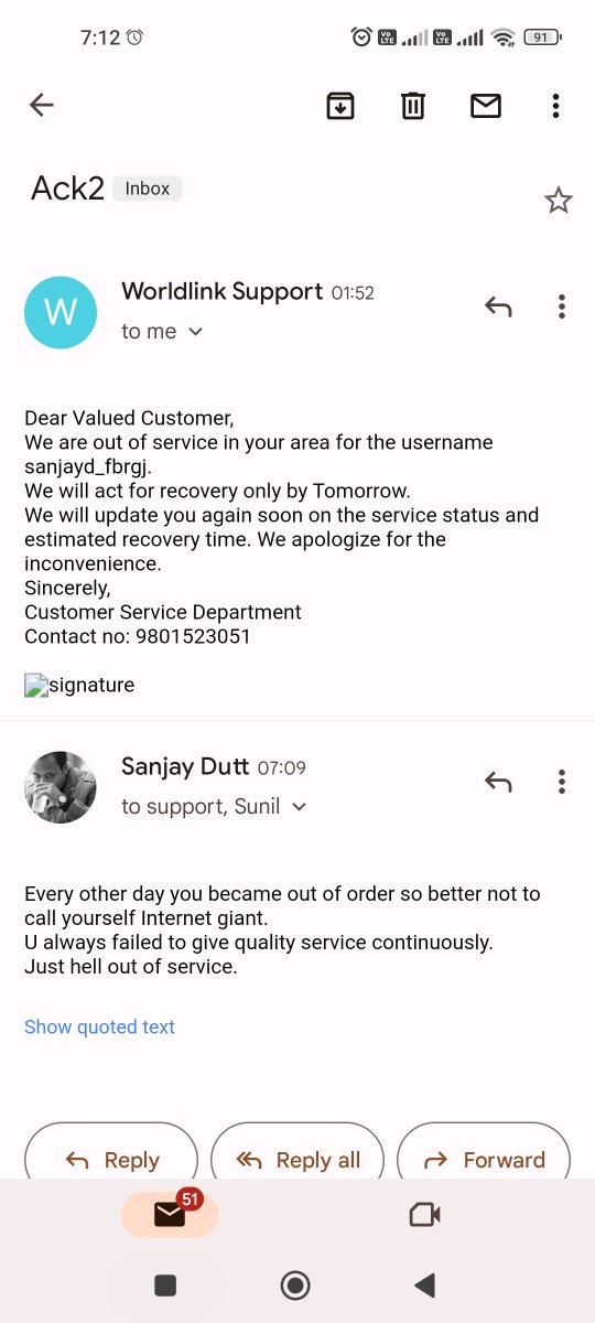 sanzayd3's tweet photo. @WLinkComm Factual reality on ground service https://t.co/wvF7XJpkbp
