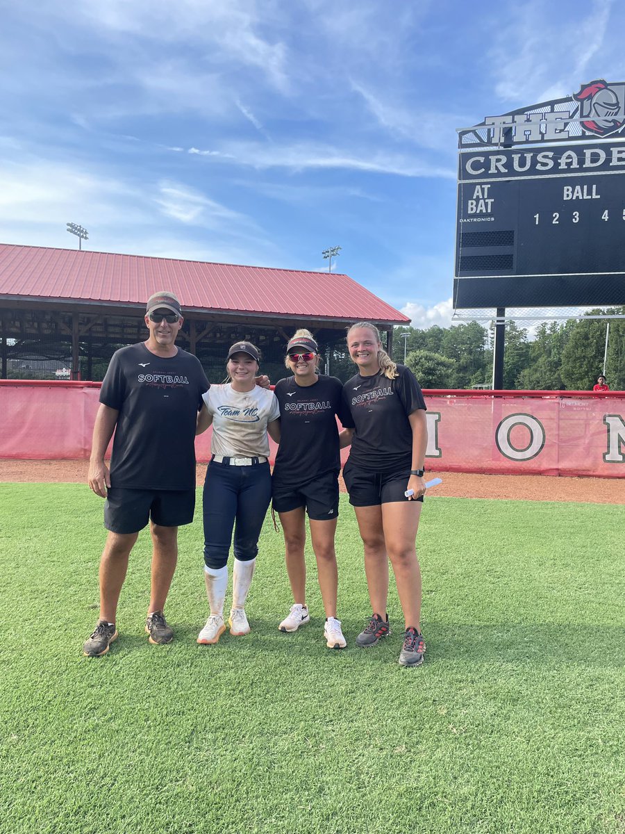 <a href="/AbbeySoftball/">Abbey Softball</a> commit CG Dellinger had a great day at her future home!  Thank you <a href="/Coach_Tony_NC/">Coach Tony Mele</a> and staff for hosting a wonderful camp! <a href="/CGDellinger2024/">CG</a> <a href="/HussBrad/">Team North Carolina-Huss</a> <a href="/TeamNCSoftball/">Team North Carolina Softball</a>