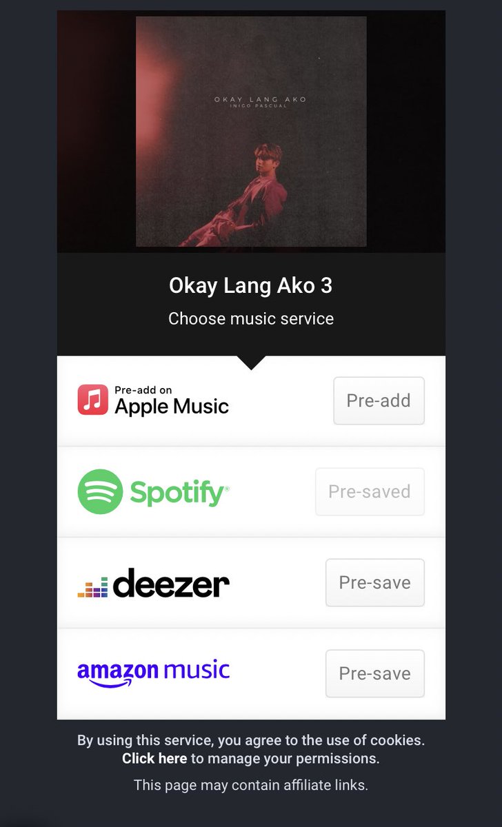 You can now pre-saved ‘Okay Lang Ako 3’ ❤️ It will be release tomorrow! Get ready fam 🫶 🔗 inigopascual.lnk.to/OkayLangAko3?p… @InigoDPascual