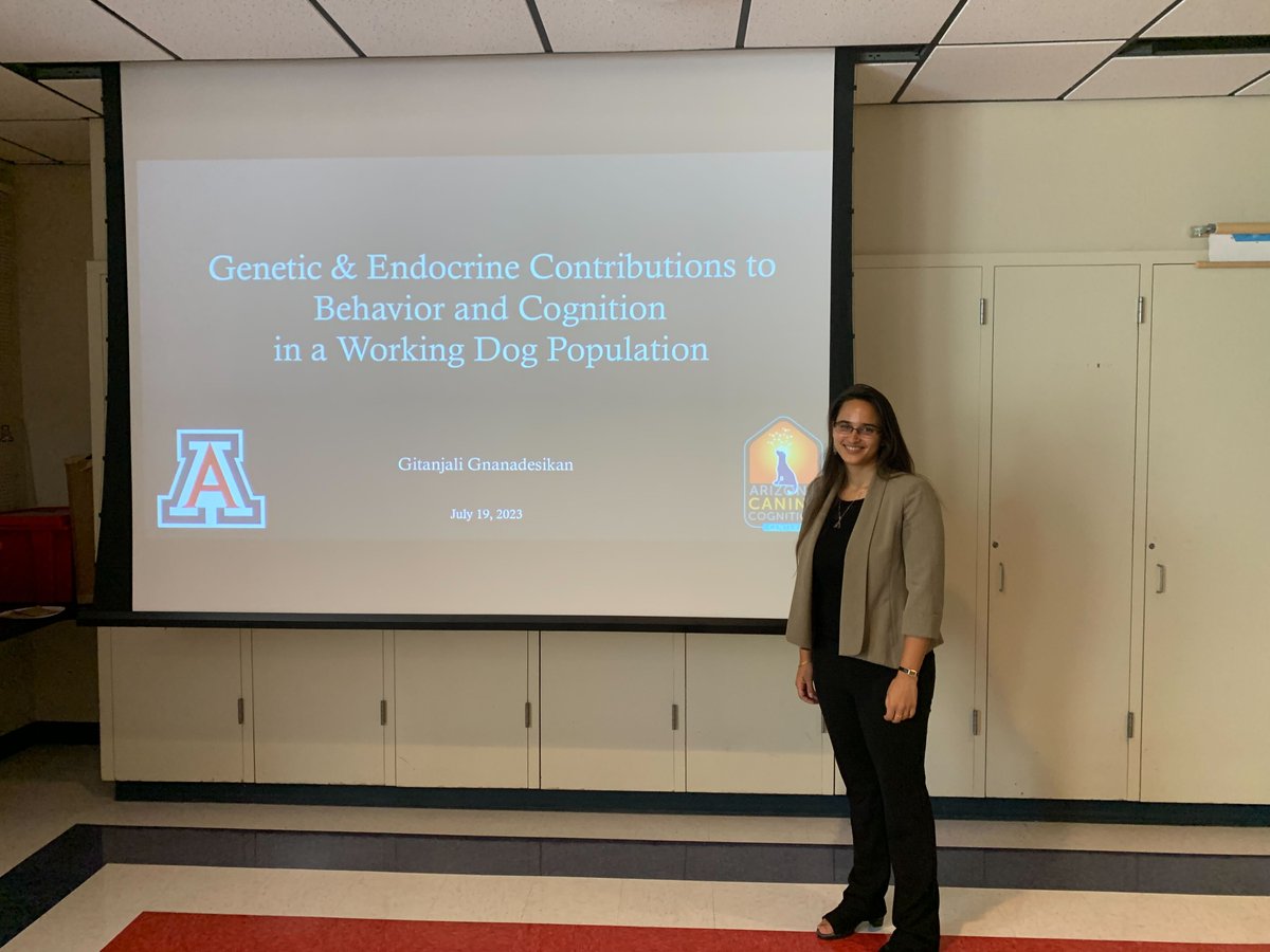 So proud of the newly minted Dr. @g_gnanadesikan! Gita has been a force of nature in our lab and we are so lucky to have worked with her. Many thanks to committee members @StaceyTecot , Bridgett vonHoldt and Mary Peterson. Congrats Gita!