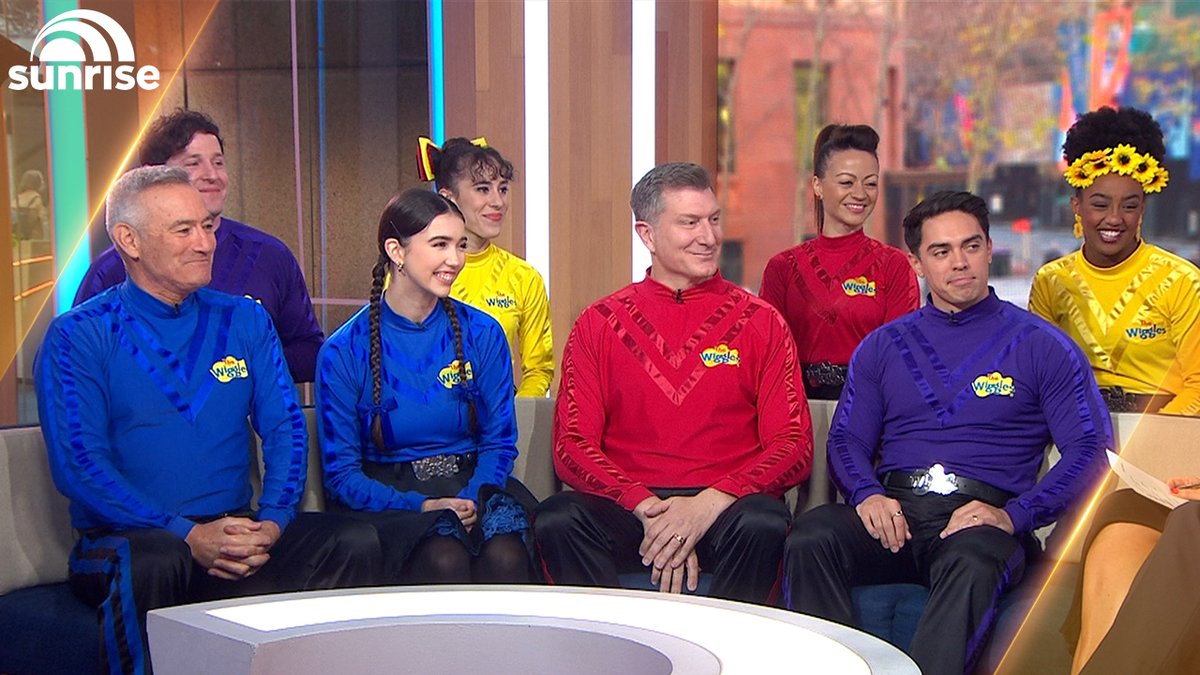Ready, steady, wiggle! <a href="/TheWiggles/">The Wiggles</a> joined us at Brekky Central to announce they are set to tour the country later this year. #sunriseon7
📌 TICKET INFO: 7news.link/3XWyUMX