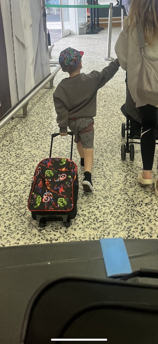 RyWilkins's tweet photo. Please share 
I have left Freddie’s suitcase in the car park at Birmingham International airport. It’s a marvel suitcase with his favourite things inside. Please help us get it back to him https://t.co/qc53HUjwfU
