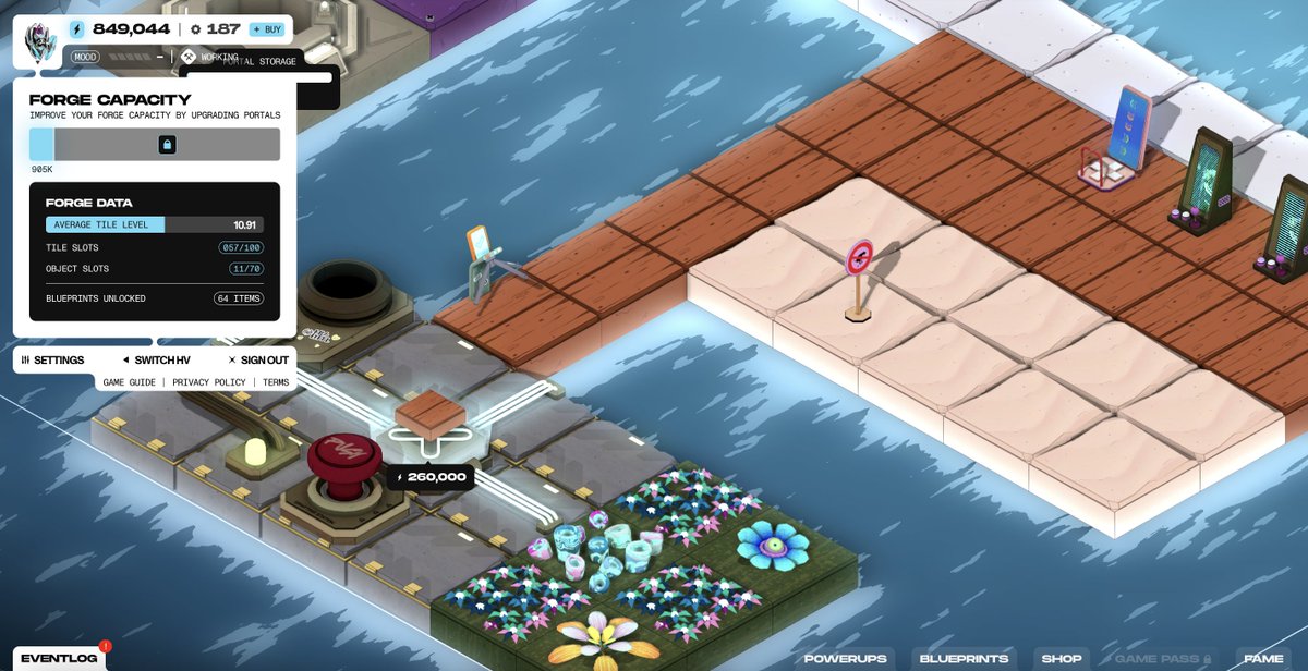 cryptocali's tweet image. Grinding to upgrade at least 1 of 3 Portals to Level 7 and cross 1M Forge Capacity. 

HV-MTL Forge by @YugaLabs has been fun, but disappointed in the voting aspect. Hope Season 2 rewards those who put in time and effort.

DEVS DO SOMETHING! Vote for 8031!
forge.hv-mtl.com/preview/8031