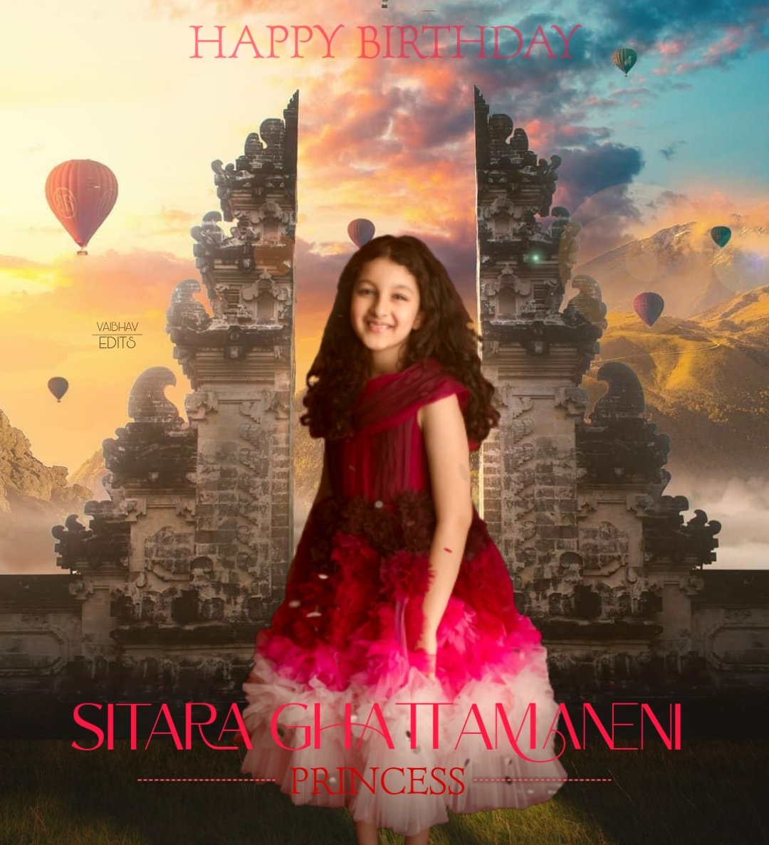 small design (last year I did) ❤❤
#SitaraGhattamaneni 

Many more happy returns of the day sitara papa ❤
 #HBDPrincessSitara