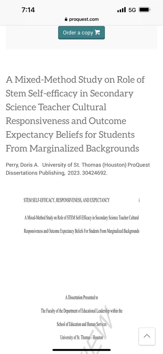 So excited 😁, My dissertation is finally published on ProQuest among the researchers and scholars who laid the foundation and ignited the passion for my study ! #STEMequity #Marginalizedpopulations #cultural-responsiveness

Back-to-school joy !
