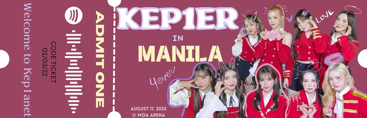 kjwcelestial's tweet photo. { The Super Stage by K-POP in Manila fan support for KEP1ER } 

Part 2 

by : @jitaesmile / @pajihoonxxx 

August 11 2023 @ MOA

Exact loc &amp; time is tba

To claim: 
• must be following
• rt &amp; like
• 1:1 

limited quantity !

— open for trades &amp; donations just dm me ! https://t.co/3vSN6zSSHr