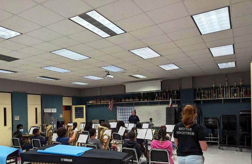 Great 1st day of band camp! Icebreakers 🧊Poster decorating 🎨and music making 🎶 See you tomorrow for day 2!