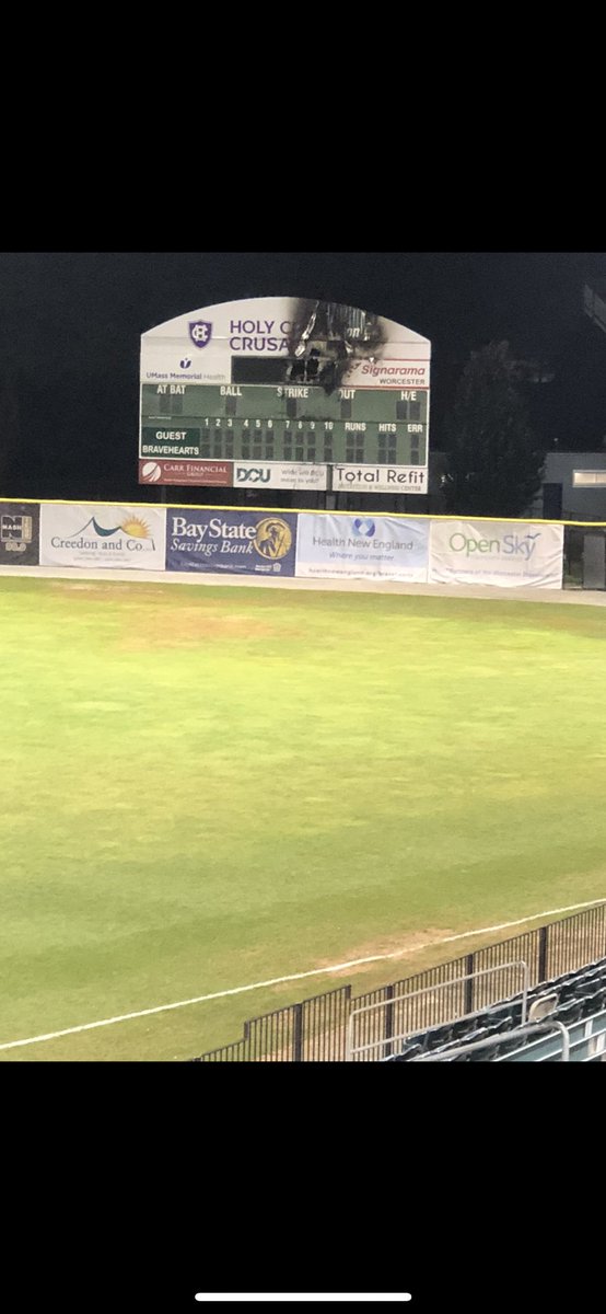 RIPTwister's tweet photo. @WooBaseball HAHA 

WEST STAR FIELD FIRES BEAT DA BRAVEHEARTS!!

LOOK WHO BURNT DA SCOREBOAD DEN POOPED ON DA ABOUTFIELD GRASS!!

LOOKIN LIKE A FIELD FIRE TODAY! BURNT GRASS ALL OVA! https://t.co/HZFmsTTakb